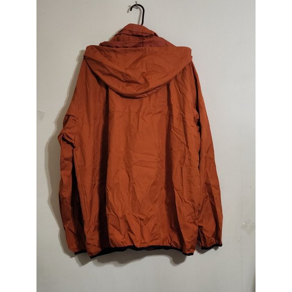 IZOD XFG Men's XL Jacket Hooded Burnt Orange Long Sleeve Full Zip Packable - Picture 3 of 13